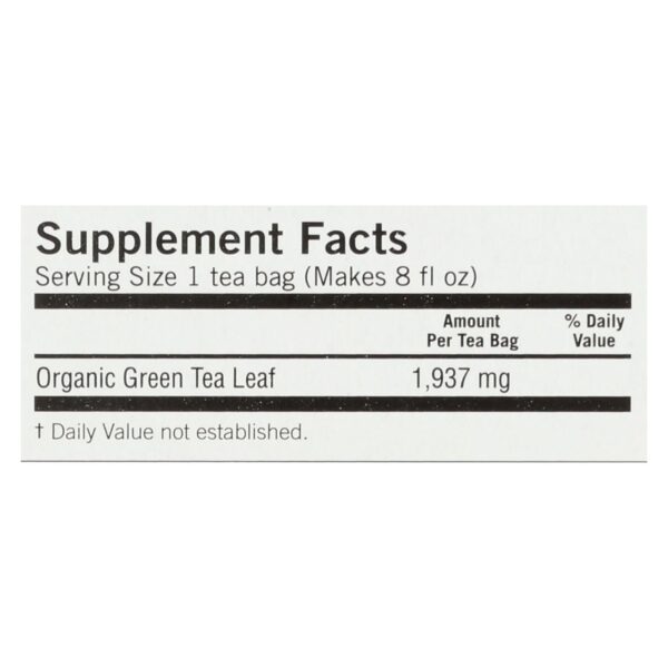 Yogi Organic Pure Green Herbal Tea - 16 Tea Bags - Case Of 6 - Image 2