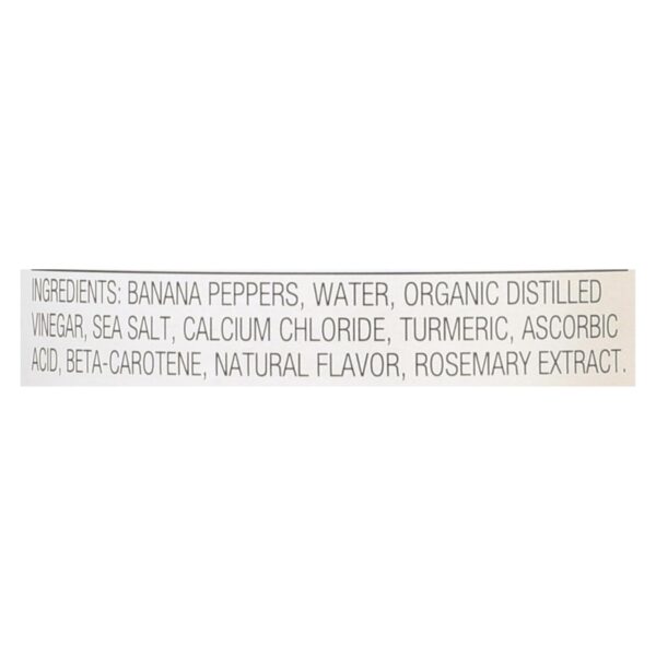 Jeff's Natural Banana Pepper - Mild - Sliced - Case Of 6 - 12 Fl Oz - Image 2