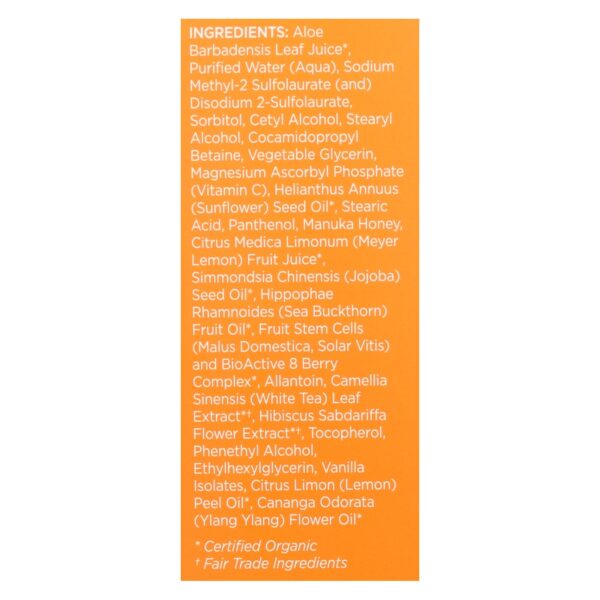 Andalou Naturals Creamy Cleanser For Combination Skin Meyer Lemon - 6 Fl Oz - Image 2