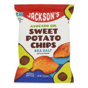 Jacksons - Sweet Potato Chip Sea Salt - Case Of 12 - 1.5 Ounces