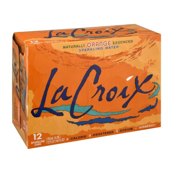 Lacroix Sparkling Water - Orange - Case Of 2 - 12/12 Fl Oz