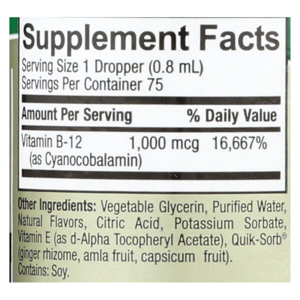 Nature's Answer - Liquid Vitamin B-12 - 2 Fl Oz - Image 2