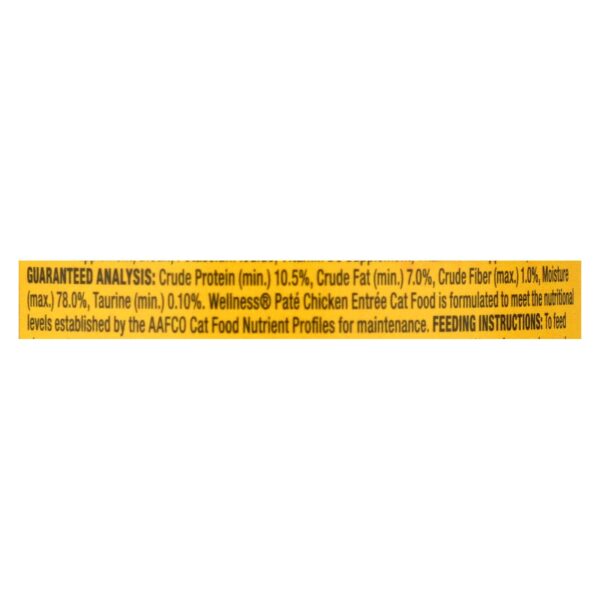 Wellness Pet Products Cat Food - Chicken Recipe - Case Of 24 - 3 Oz. - Image 3