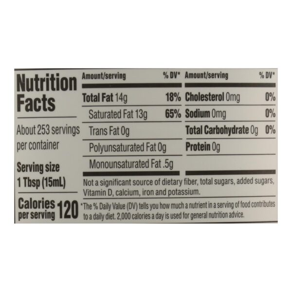 Nutiva Organic Coconut Oil - Extra Virgin - 1 Gal - Image 2