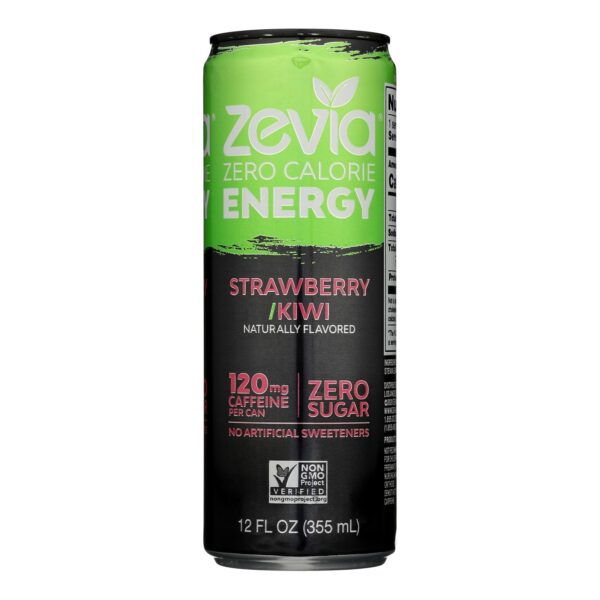 Zevia - Drink Energy Straw Kiwi - Case Of 12-12 Fz