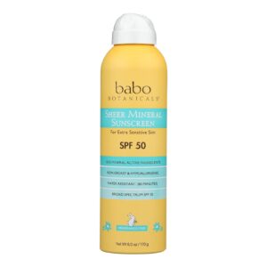 Babo Botanicals - Sunscrn Sheer Spry Spf 50 - 1 Each-6 Oz
