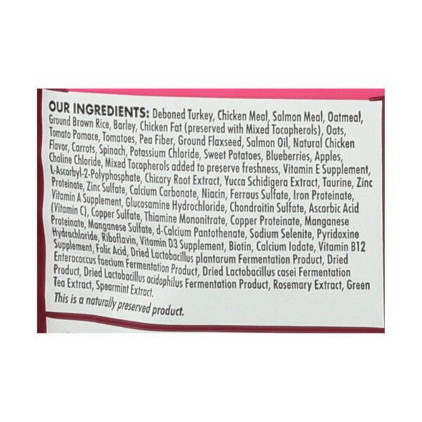 Wellness Pet Products Dog Food - Turkey And Oatmeal Recipe - Case Of 6 - 4 Lb. - Image 2