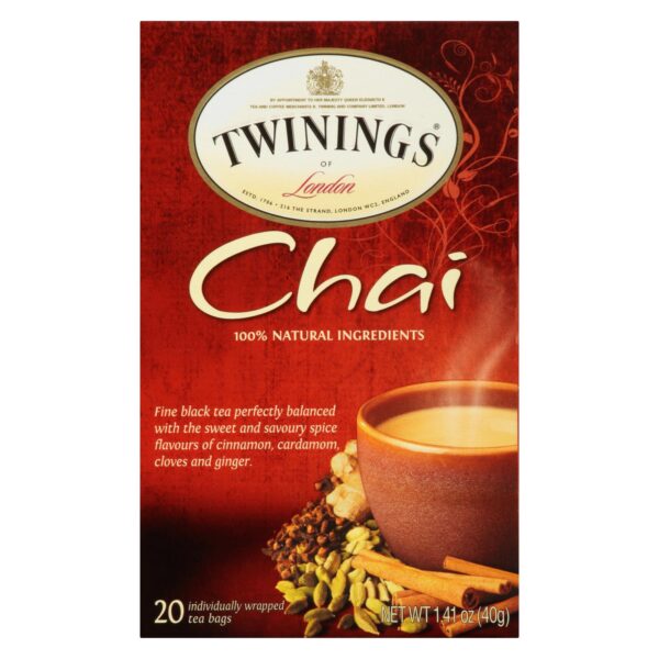 Twinings Tea Chai - Case Of 6 - 20 Bags - Image 2
