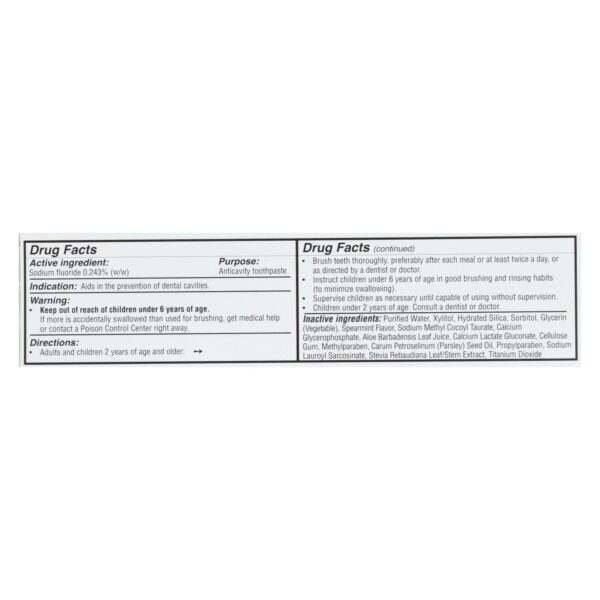 Spry Toothpaste - Spearmint - Fluoride - 5 Oz - Image 2