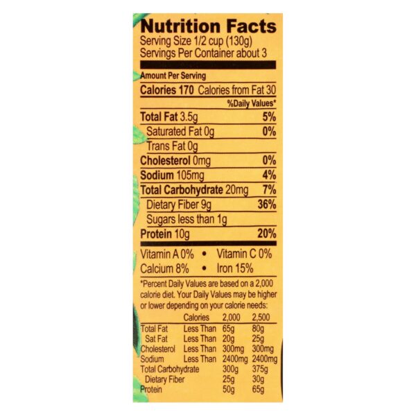 Jack's Quality Organic Garbanzo Beans - Low Sodium - Case Of 8 - 13.4 Oz - Image 2