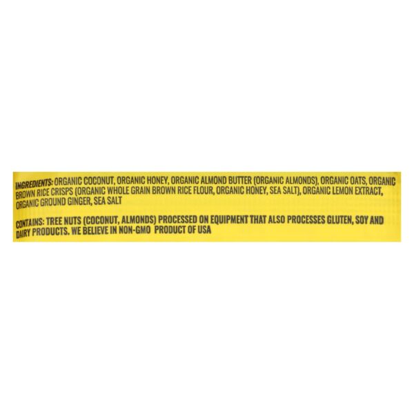 Kate's Real Food - Bar Organic Bivy Lemon Coconut - Case Of 12 - 2.2 Oz - Image 2