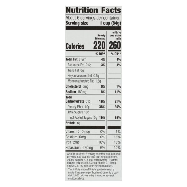 Cascadian Farm Organic Cereal - Hearty Morning - Case Of 10 - 14.6 Oz - Image 2