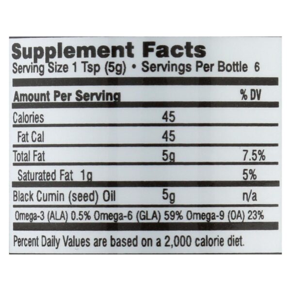 Amazing Herbs - Black Seed Oil - Cold Pressed - Premium - 1 Fl Oz - Image 2