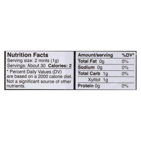 Epic Dental - Xylitol Mints - Peppermint Xylitol Tin - 60 Ct - Case Of 10 - Image 2