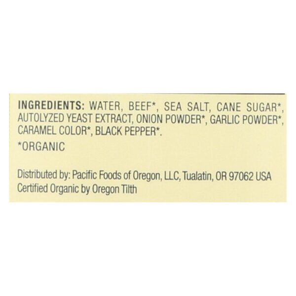 Pacific Natural Foods Beef Broth - Case Of 12 - 32 Fl Oz. - Image 2