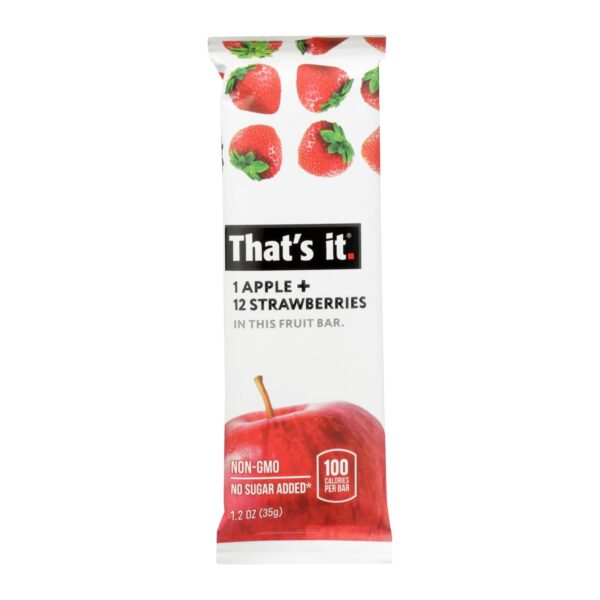 That's It Fruit Bar - Apple And Strawberry - Case Of 12 - 1.2 Oz - Image 4