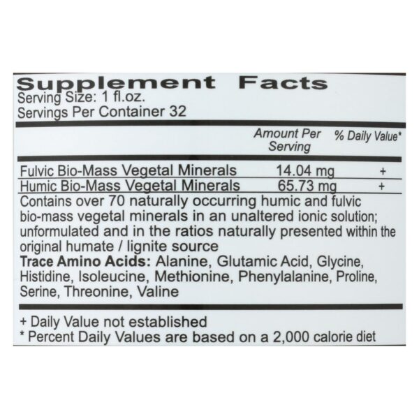 Vital Earth Minerals Fulvic-humic Mineral Blend - 32 Fl Oz - Image 2