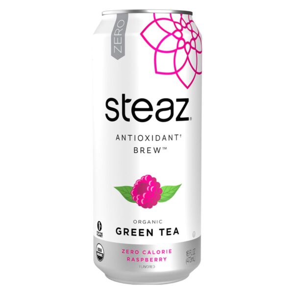 Steaz Zero Calorie Green Tea - Raspberry - Case Of 12 - 16 Fl Oz. - Image 2