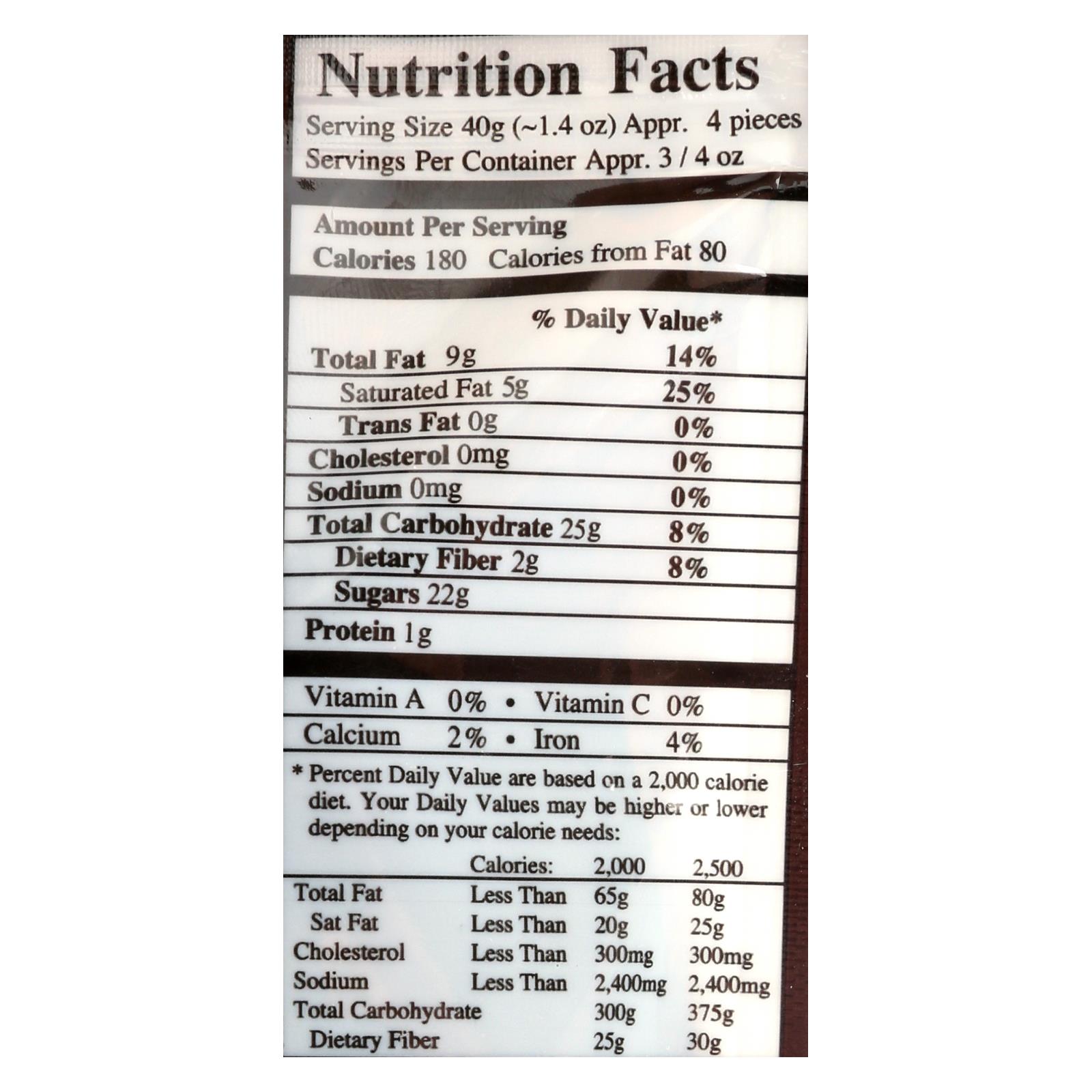 Next Organics Dark Chocolate Ginger  - Case Of 6 - 4 Oz - Image 2