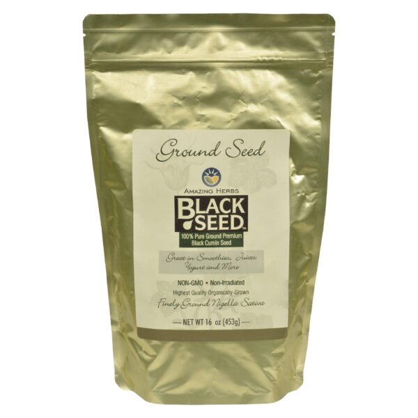 Amazing Herbs - Black Seed Ground Seed - 16 Oz - Image 3