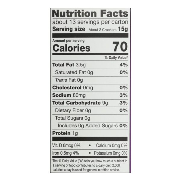 Miltons - Cracker Crispy Sea Salt - Case Of 8-6.8 Oz - Image 2
