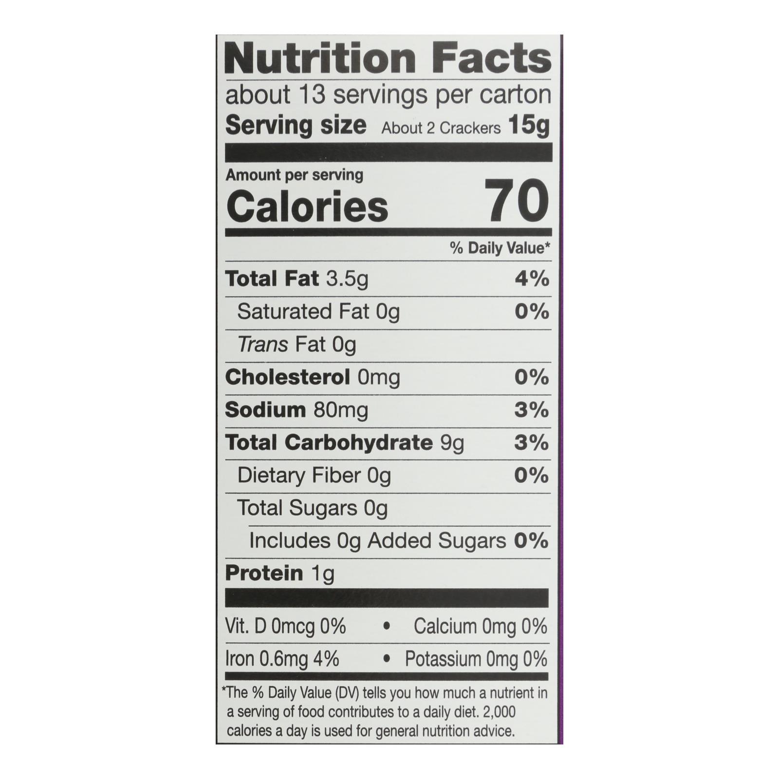 Miltons - Cracker Crispy Sea Salt - Case Of 8-6.8 Oz - Image 2