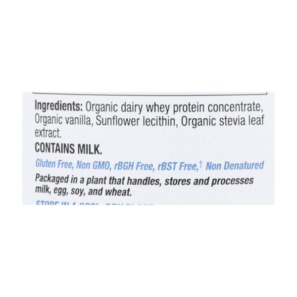 Teras Whey Protein Powder - Whey - Organic - Bourbon Vanilla - 12 Oz - Image 2