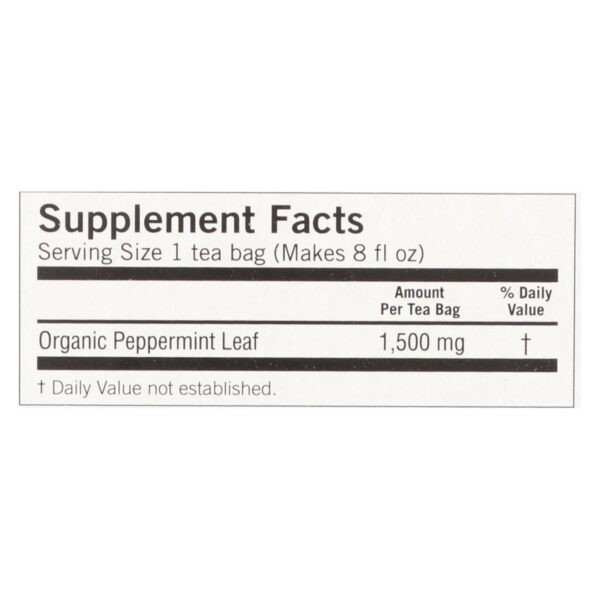 Yogi Organic Herbal Tea Caffeine Free Purely Peppermint - 16 Tea Bags - Case Of 6 - Image 2