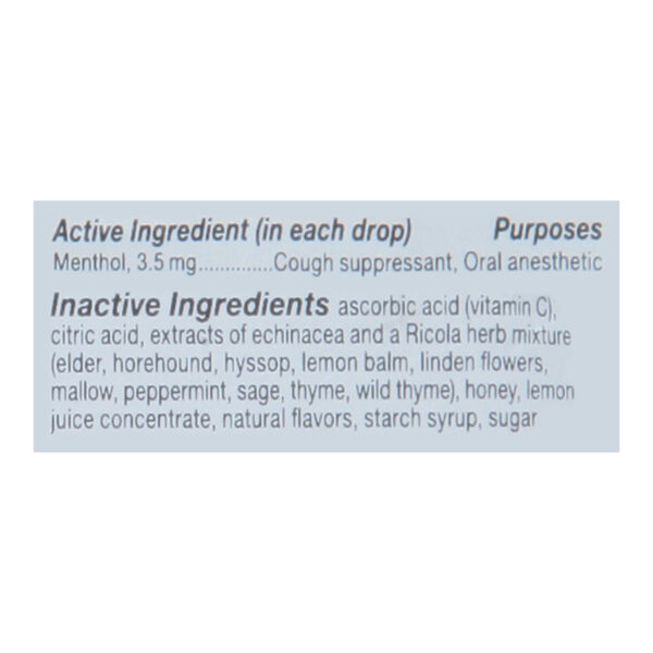 Ricola - Cough Drop Ech Honey Lemon - Case Of 8-19 Ct - Image 2