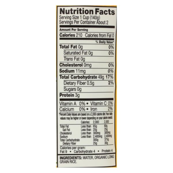 Tasty Bite - Rice Sticky - Case Of 6 - 8.80 Oz - Image 2