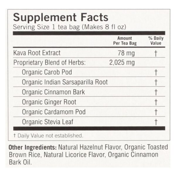 Yogi Kava Stress Relief Herbal Tea Caffeine Free - 16 Bag - Case Of 6 - Image 2