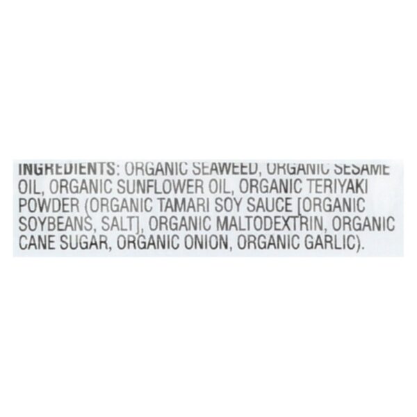 Gimme Seaweed Snacks Organic Seaweed Snack - Teriyaki - Case Of 8 - 6/.17 Oz - Image 2