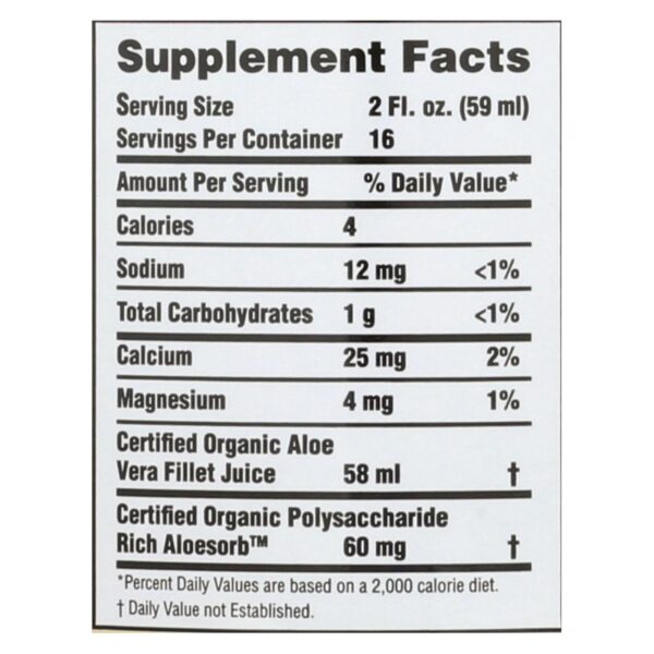Lily Of The Desert - Aloe Vera Juice - Inner Fillet - 32 Fl Oz - Image 2