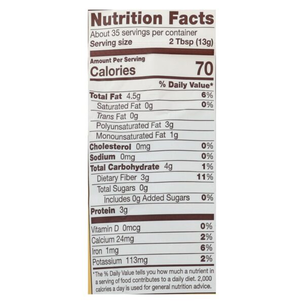 Bob's Red Mill - Organic Flaxseed Meal - Brown - Case Of 4 - 16 Oz - Image 2
