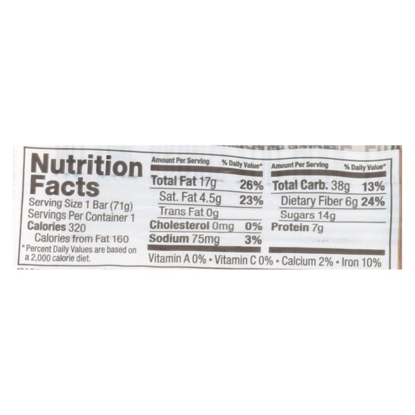 Bobo's Oat Bars - Oat Bar - Peanut Butter Filled Chocolate Chip - Case Of 12 - 2.5 Oz - Image 2