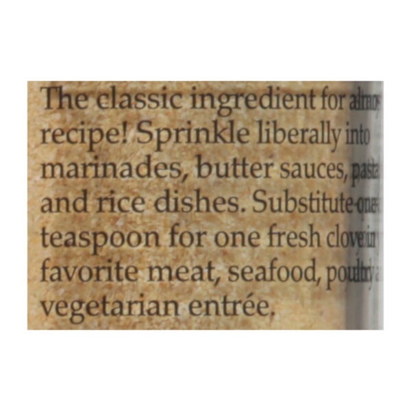 Morton And Bassett - Seasoning - Garlic Powder - Case Of 3 - 2.6 Oz. - Image 2