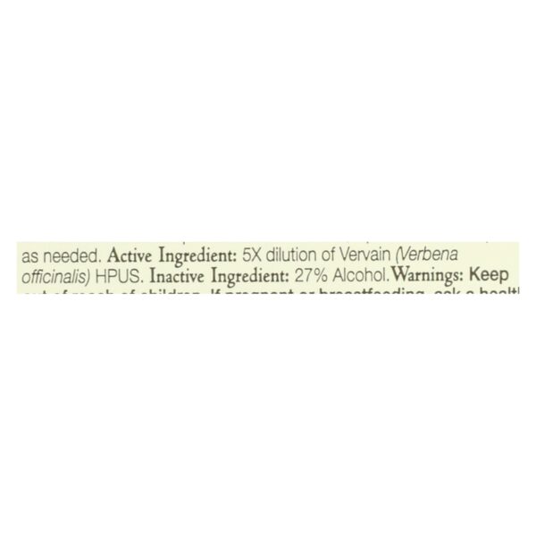 Bach Flower Remedies Essence Vervain - 0.7 Fl Oz - Image 2