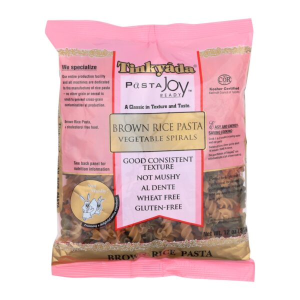 Tinkyada Brown Rice Pasta - Vegetable Spiral - Case Of 12 - 12 Oz - Image 3