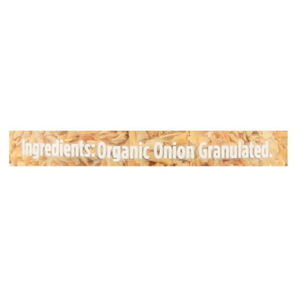 Spicely Organics - Organic Onion - Granulates - Case Of 3 - 1.8 Oz. - Image 2