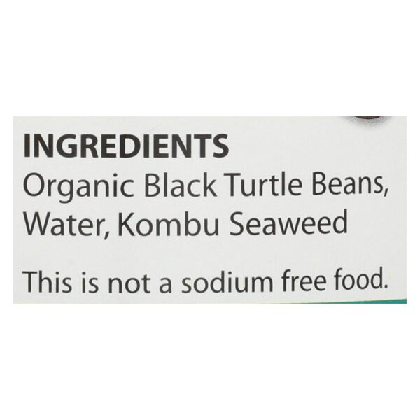 Eden Foods Black Beans Turtle - Case Of 12 - 29 Oz. - Image 2