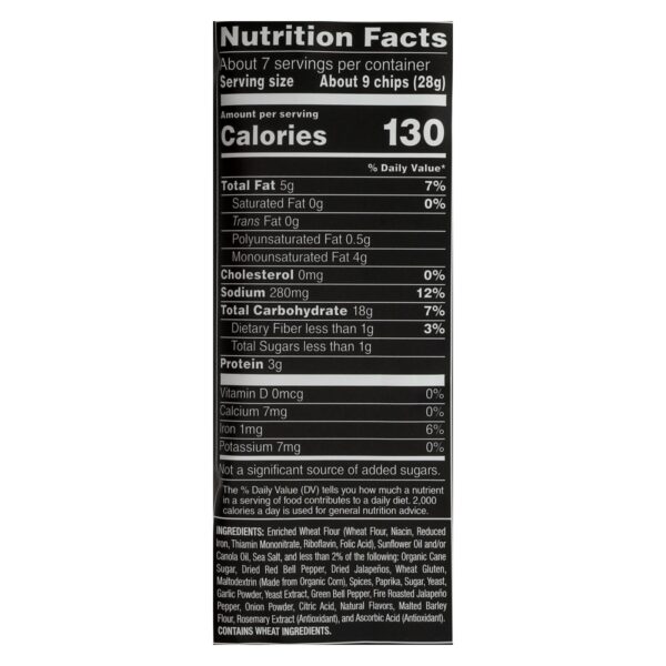 Stacy's Pita Chips Fire Roasted Jalapeno Pita Chips - Roasted Jalapeno - Case Of 12 - 7.33 Oz. - Image 2