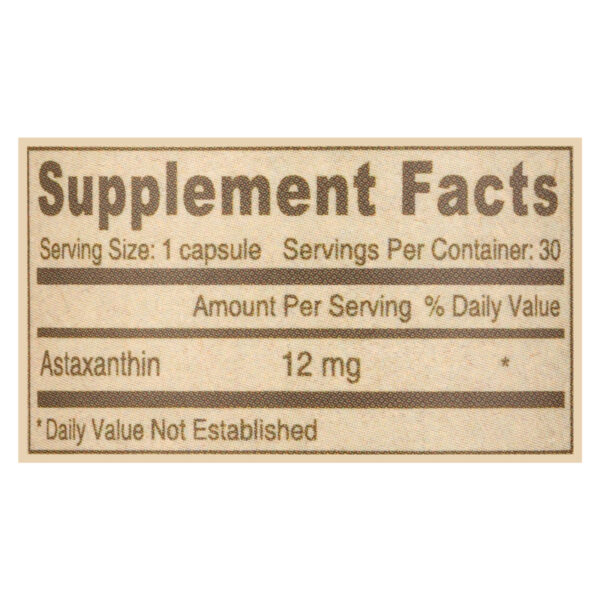 Deva Vegan Vitamins - Astaxantin 12 Mg Vegan - 30 Vegan Capsules - Image 2