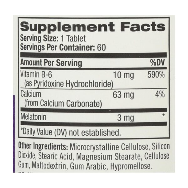 Natrol Melatonin - 3 Mg - 60 Tablets - Image 2
