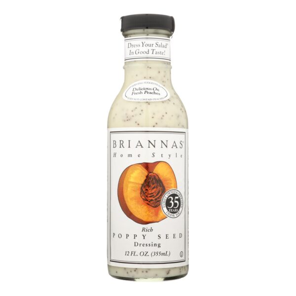 Brianna's - Salad Dressing - Poppy Seed - Case Of 6 - 12 Fl Oz. - Image 3