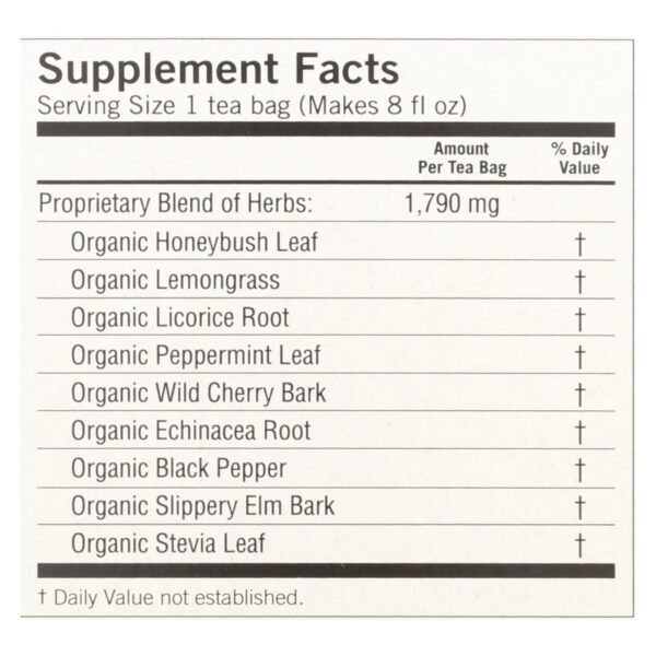Yogi Throat Comfort Herbal Tea Caffeine Free Honey Lemon - 16 Tea Bags - Case Of 6 - Image 2