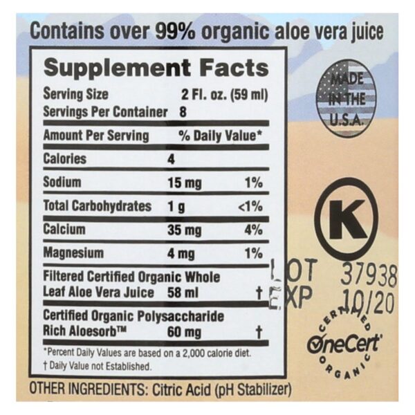 Lily Of The Desert - Aloe Vera Juice - Whole Leaf - 16 Fl Oz - Image 2
