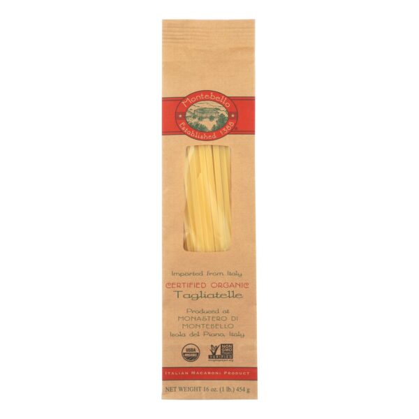 Montebello Organic Pasta - Tagliatelle - Case Of 12 - 1 Lb.