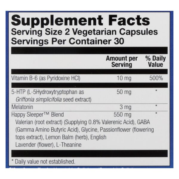 Natural Balance Happy Sleeper - 60 Vegetarian Capsules - Image 2