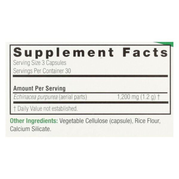 Nature's Answer - Echinacea Herb - 90 Vcaps - Image 2