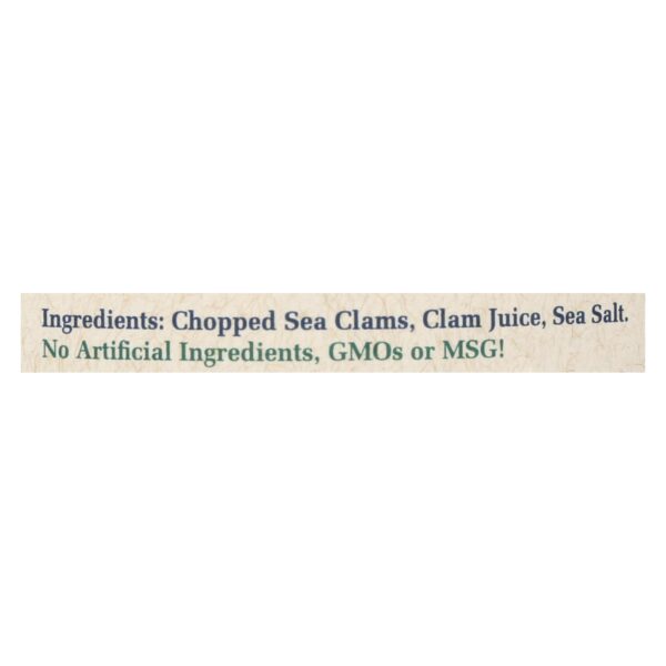 Bar Harbor - Chopped Clams - Case Of 12 - 6.5 Oz. - Image 2